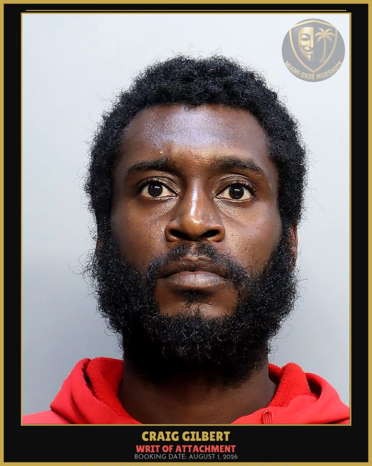 Gilbert Craig  Malik Arrested – WRIT OF ATTACHMENT – Miami-Dade County (August 1, 2026)