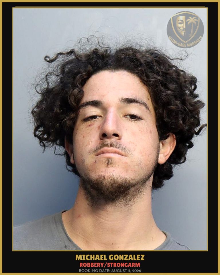 Gonzalez Michael  Alexander Arrested – ROBBERY/STRONGARM – Miami-Dade County (August 5, 2026)