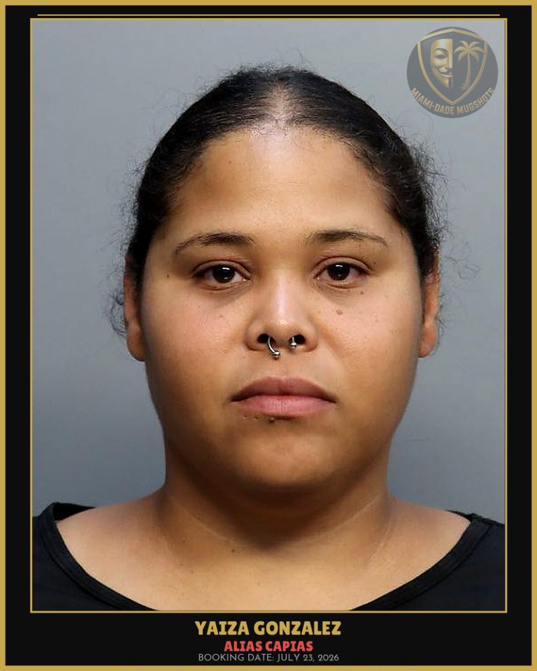 Gonzalez Yaiza Arrested – ALIAS CAPIAS – Miami-Dade County (July 23, 2026)