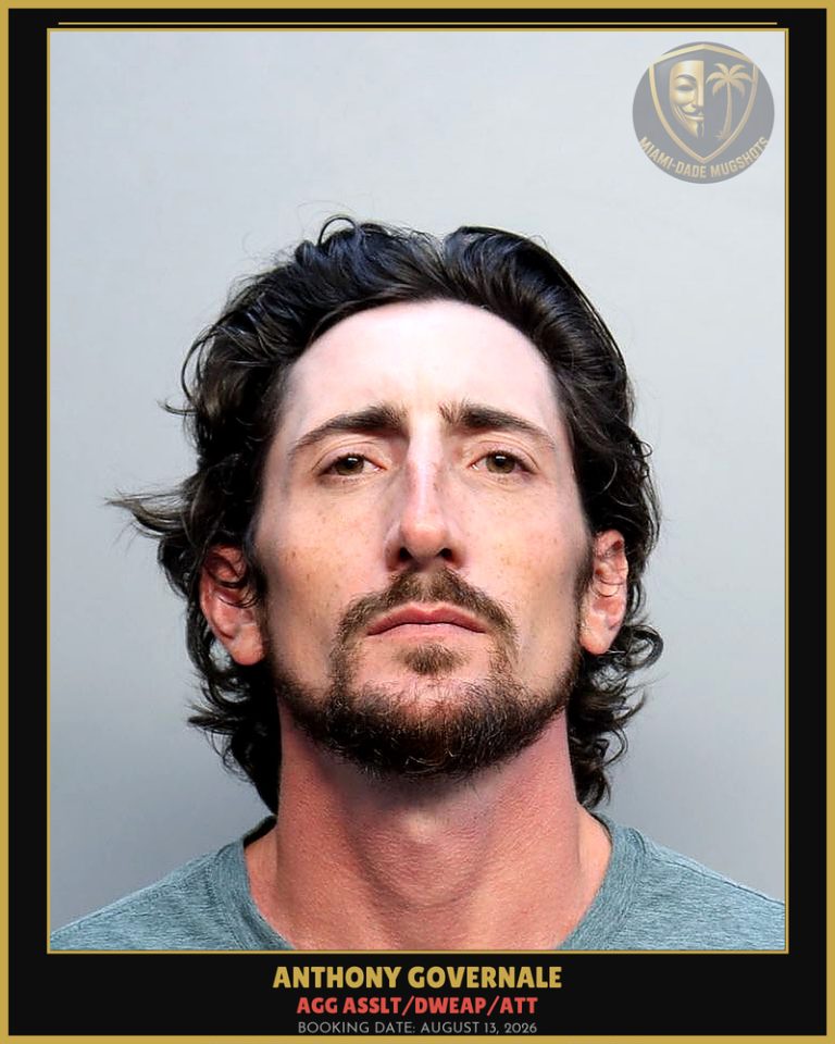 Governale Anthony Arrested – AGG ASSLT/DWEAP/ATT – Miami-Dade County (August 13, 2026)