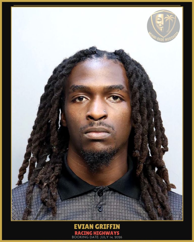 Griffin Evian  Jamar Arrested – RACING HIGHWAYS – Miami-Dade County (July 14, 2026)
