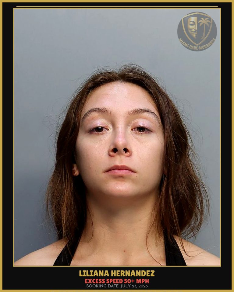 Hernandez Liliana Mariah Arrested – EXCESS SPEED 50+ MPH – Miami-Dade County (July 23, 2026)