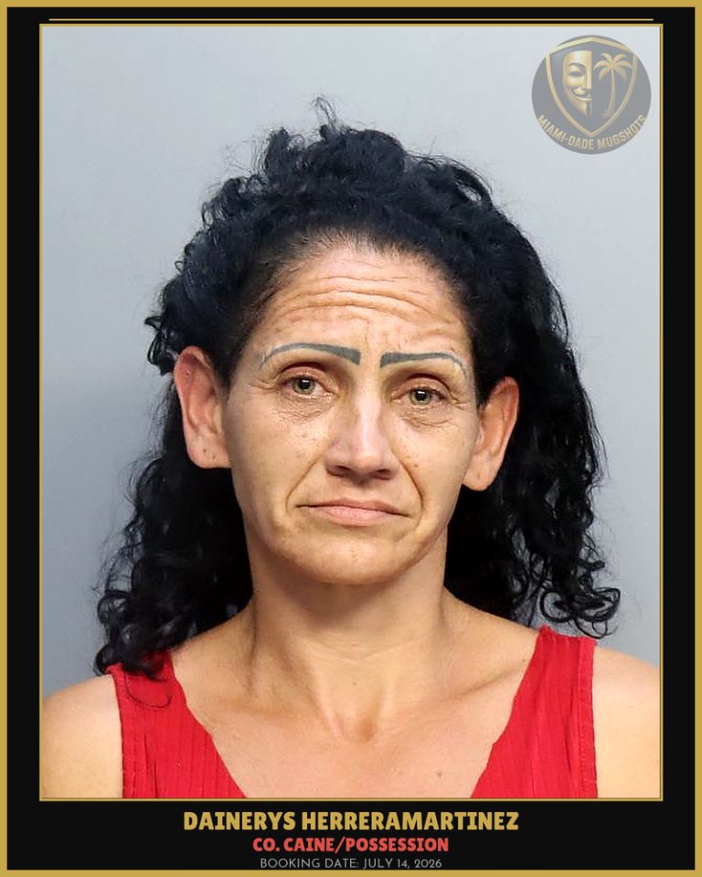 Herreramartinez Dainerys Arrested – Co. Caine/POSSESSION – Miami-Dade County (July 14, 2026)