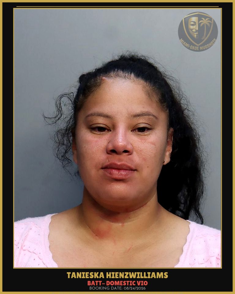 Hienzwilliams Tanieska  Yanoska Arrested – BATT- DOMESTIC VIO – Miami-Dade County (Unknown)