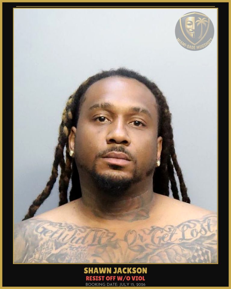 Jackson Shawn  Lee Arrested – RESIST OFF W/O VIOL – Miami-Dade County (July 15, 2026)