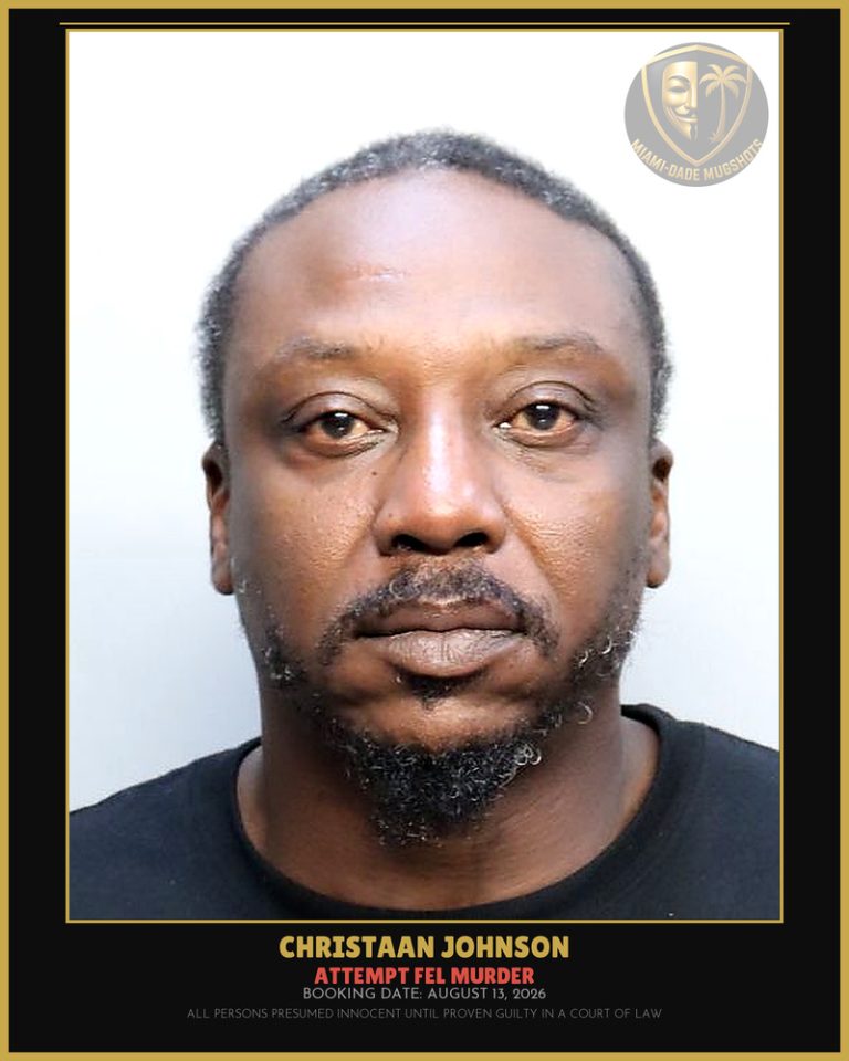 Johnson Christaan  Johnson Arrested – ATTEMPT FEL MURDER – Miami-Dade County (August 13, 2026)