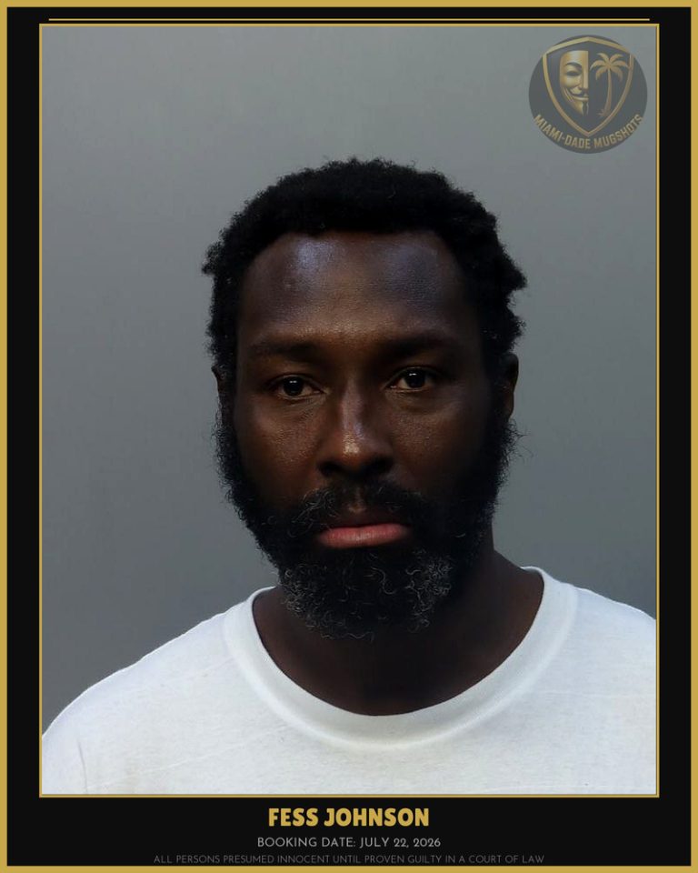 Johnson Fess Arrested – Miami-Dade County (July 22, 2026)