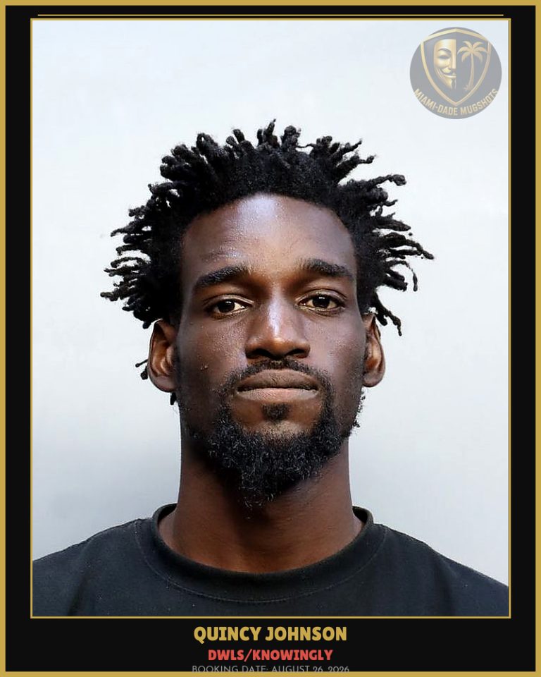 Johnson Quincy  Bart Arrested – DWLS/KNOWINGLY – Miami-Dade County (August 26, 2026)