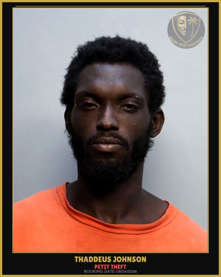 Johnson Thaddeus  Daishaud Arrested – PETIT THEFT – Miami-Dade County (Unknown)