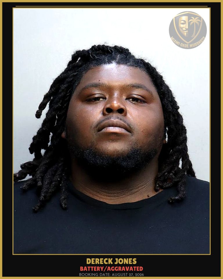 Jones Dereck  Lamont Arrested – BATTERY/AGGRAVATED – Miami-Dade County (August 27, 2026)