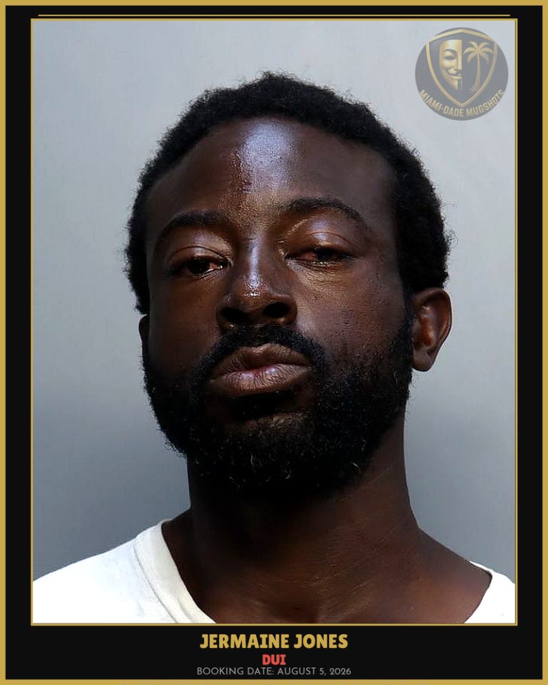 Jones Jermaine  Cristopher Arrested – DUI – Miami-Dade County (August 5, 2026)