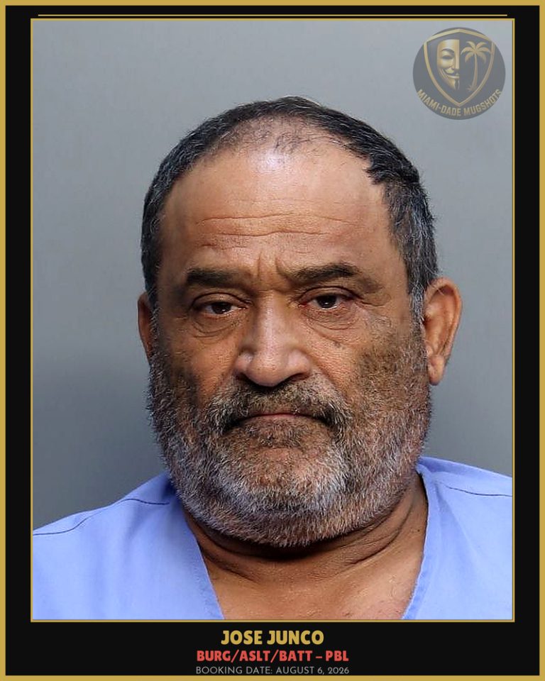 Junco Jose  Alejandro Arrested – BURG/ASLT/BATT – PBL – Miami-Dade County (August 6, 2026)