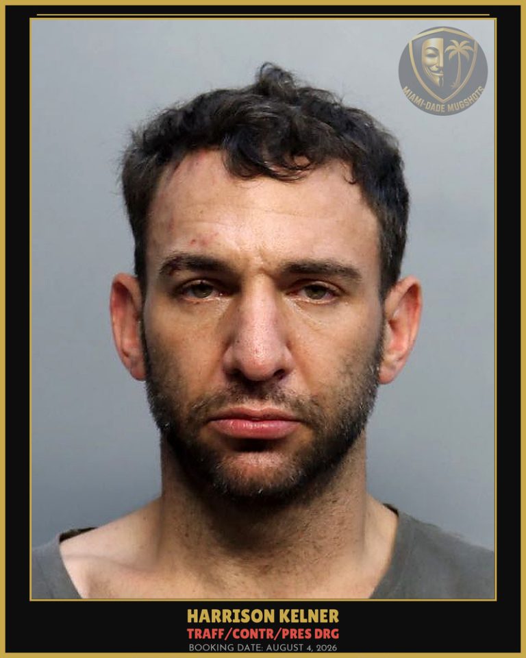 Kelner Harrison  Shea Arrested – TRAFF/CONTR/PRES DRG – Miami-Dade County (August 4, 2026)