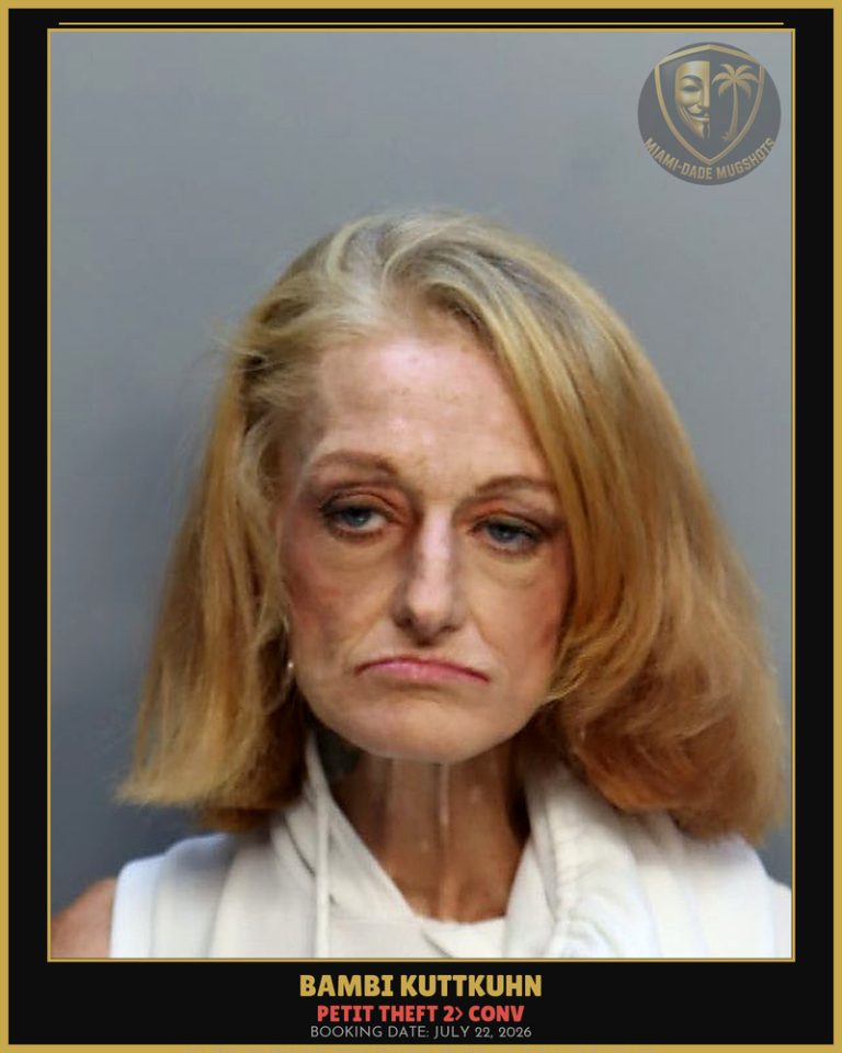 Kuttkuhn Bambi Arrested – PETIT THEFT 2> CONV – Miami-Dade County (July 22, 2026)