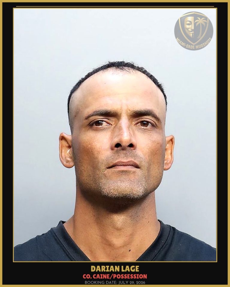Lage Darian  H Arrested – Co. Caine/POSSESSION – Miami-Dade County (July 29, 2026)