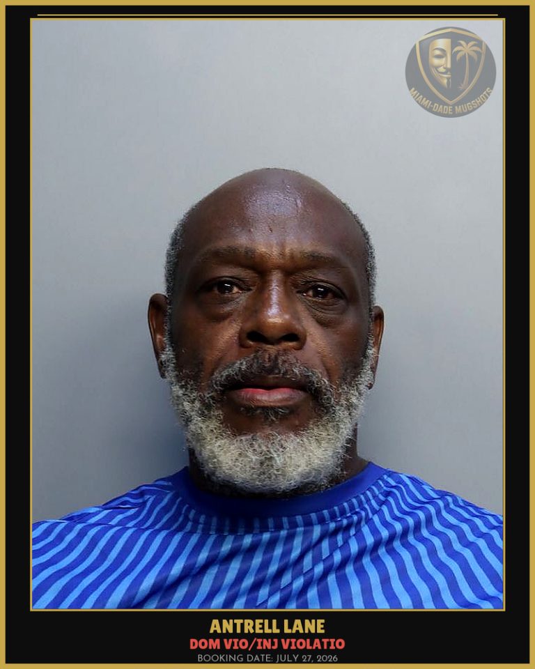 Lane Antrell Devon Arrested – DOM VIO/INJ VIOLATIO – Miami-Dade County (July 27, 2026)
