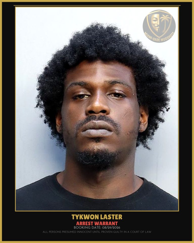 Laster Tykwon Shawnissac Arrested – ARREST WARRANT – Miami-Dade County (Unknown)