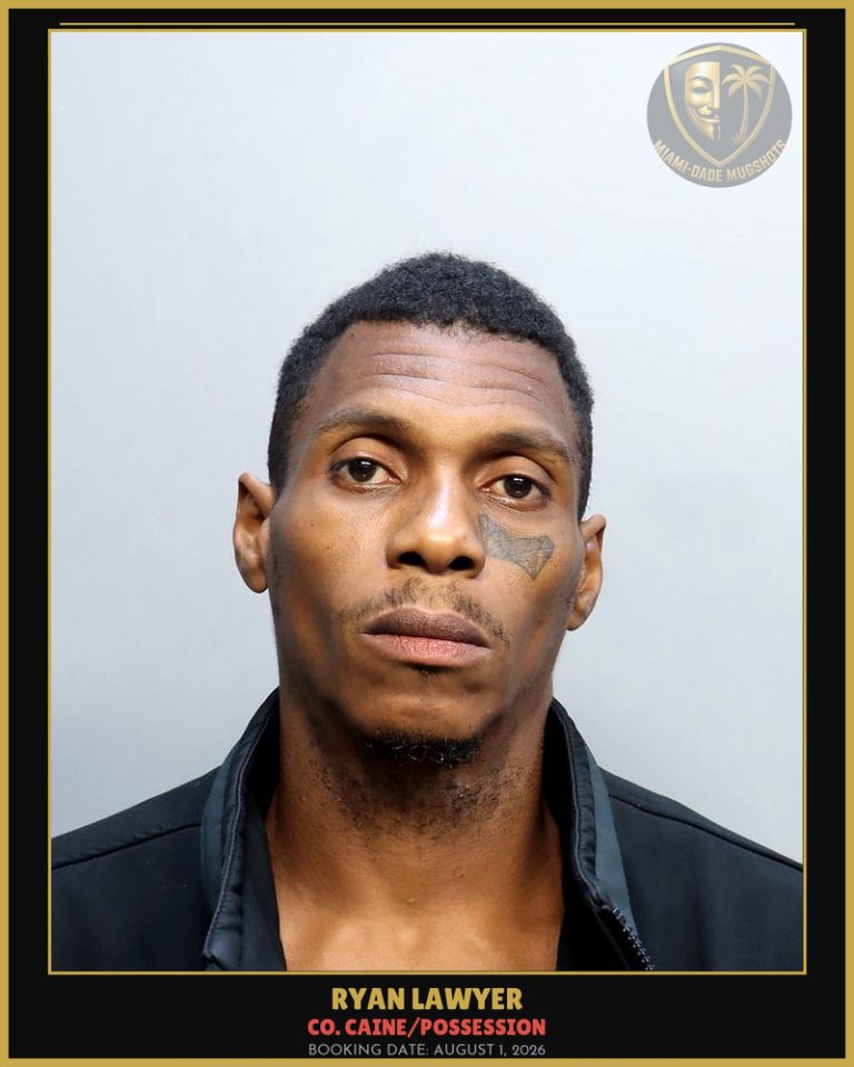 Lawyer Ryan  Isaiah Arrested – Co. Caine/POSSESSION – Miami-Dade County (August 1, 2026)