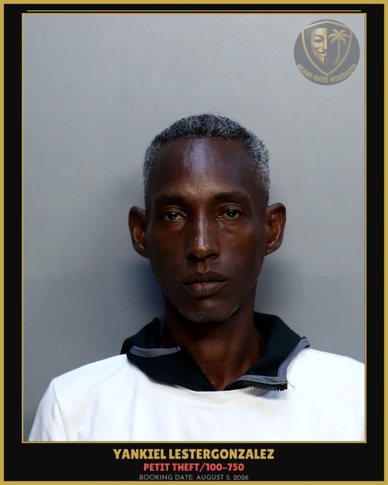 Lestergonzalez Yankiel Arrested – PETIT THEFT/100-750 – Miami-Dade County (August 5, 2026)