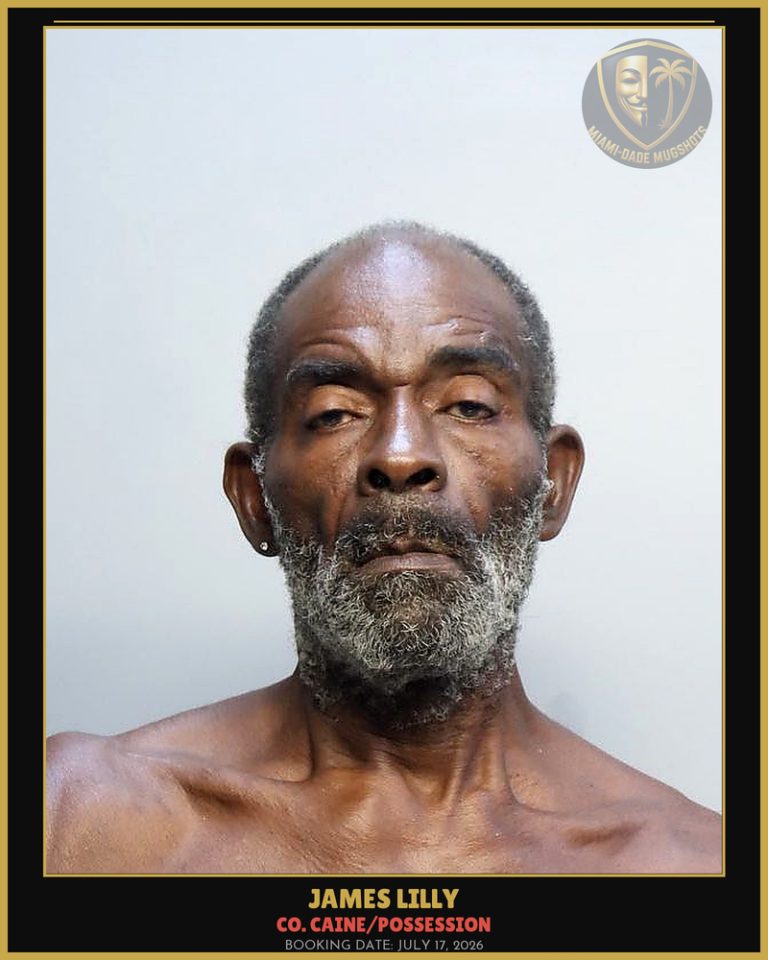 Lilly James Emorson Arrested – Co. Caine/POSSESSION – Miami-Dade County (July 17, 2026)