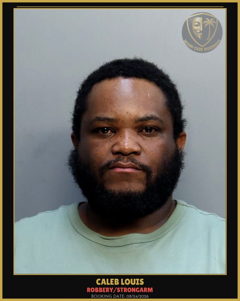 Louis Caleb Arrested – ROBBERY/STRONGARM – Miami-Dade County (Unknown)