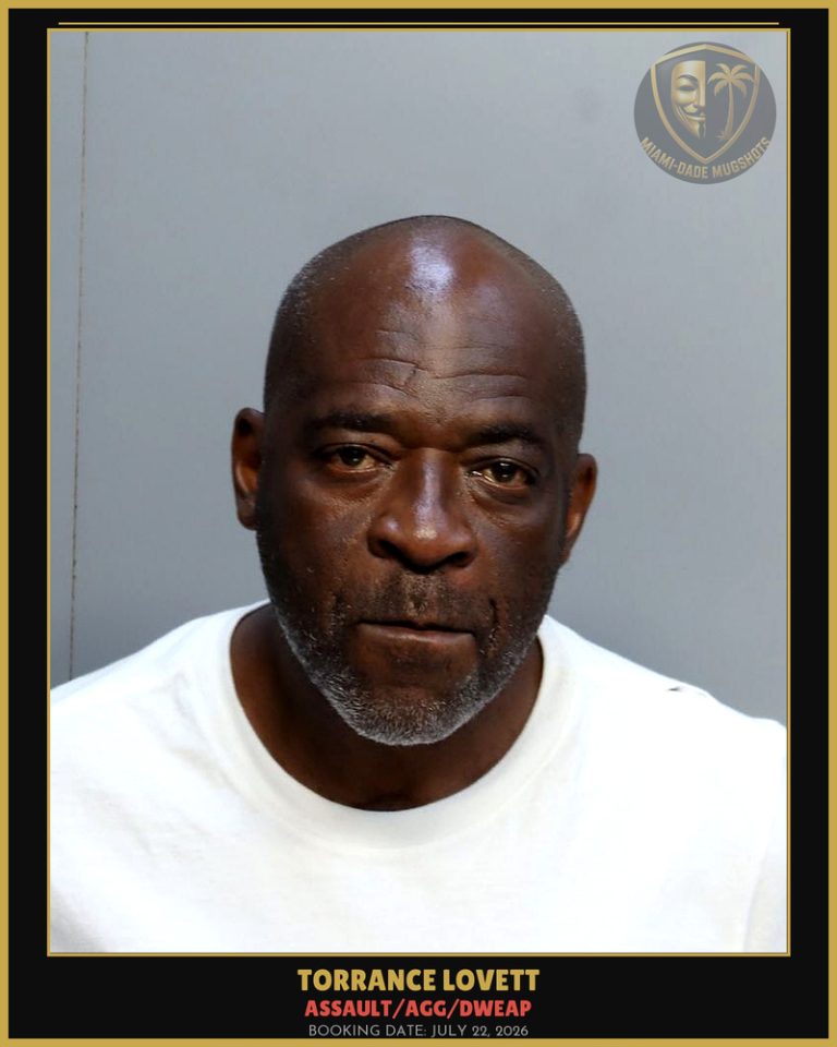 Lovett Torrance L Arrested – ASSAULT/AGG/DWEAP – Miami-Dade County (July 22, 2026)