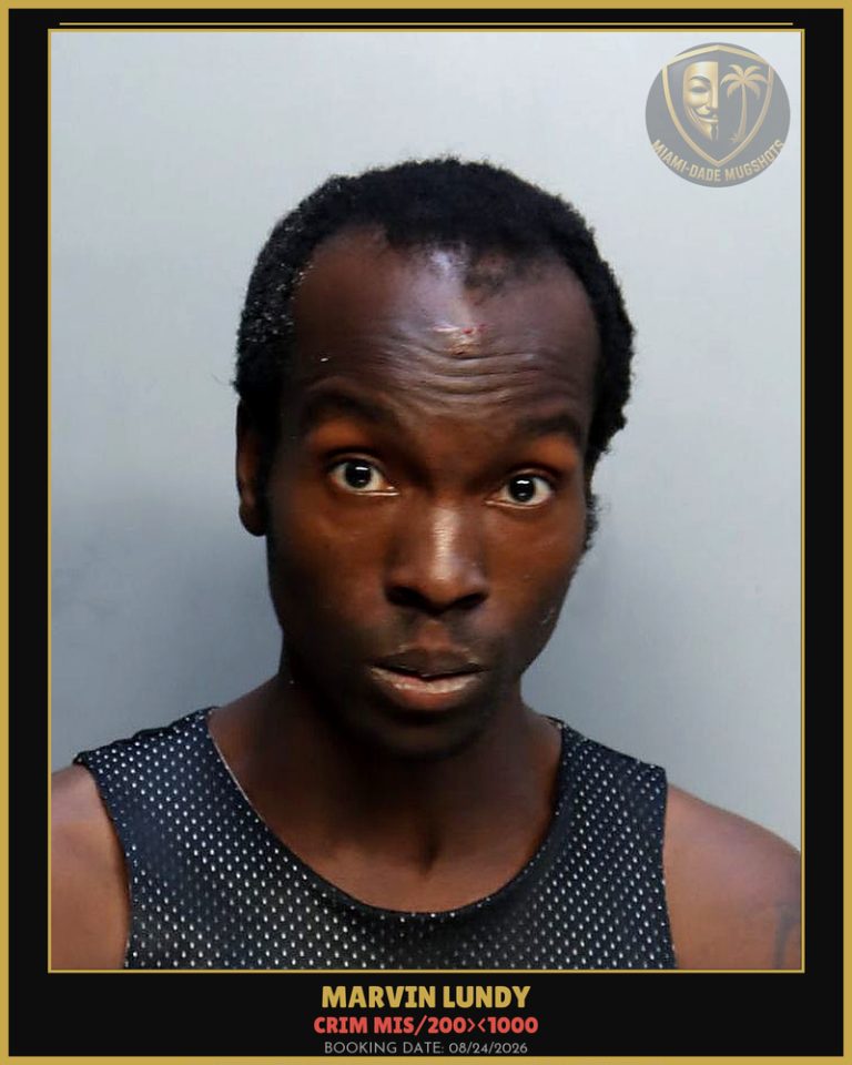Lundy Marvin  Godfoi Arrested – CRIM MIS/200><1000 – Miami-Dade County (Unknown)