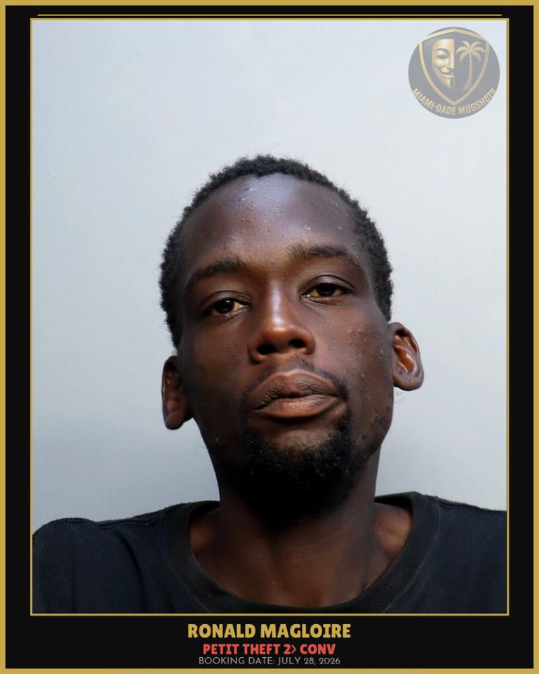 Magloire Ronald Arrested – PETIT THEFT 2> CONV – Miami-Dade County (July 28, 2026)