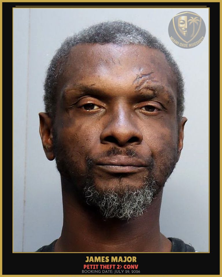 Major James  Andre Arrested – PETIT THEFT 2> CONV – Miami-Dade County (July 29, 2026)
