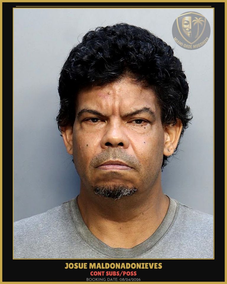 Maldonadonieves Josue Arrested – CONT SUBS/POSS – Miami-Dade County (Unknown)