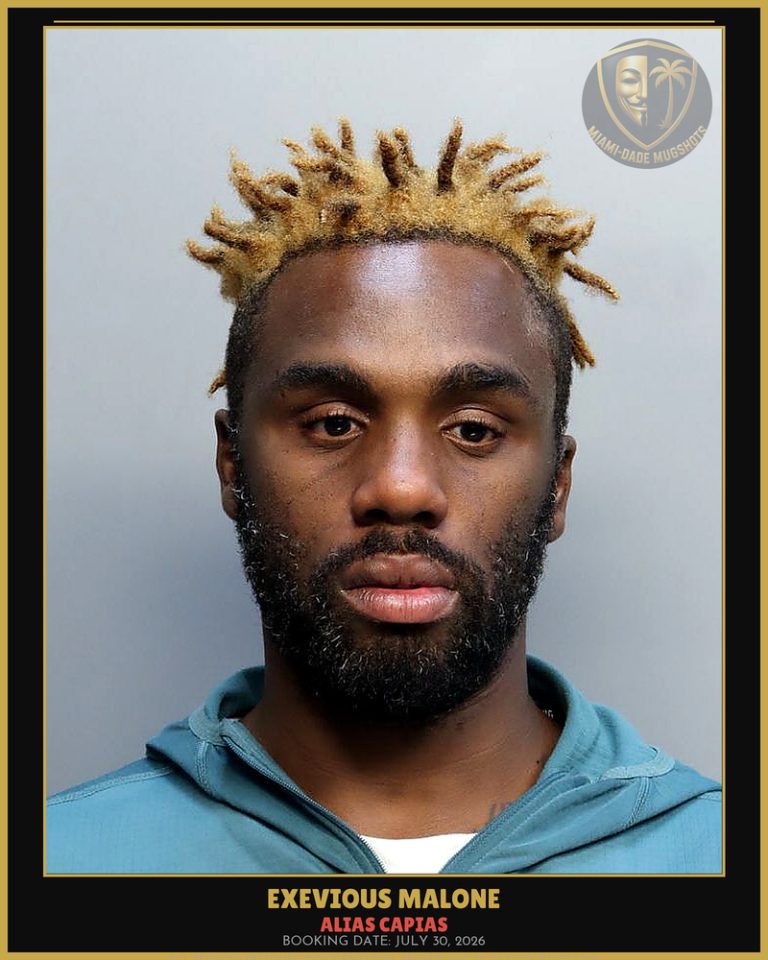 Malone Exevious  D Arrested – ALIAS CAPIAS – Miami-Dade County (July 30, 2026)