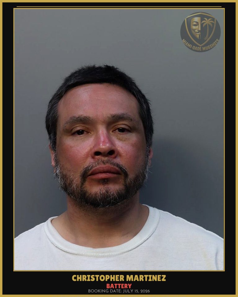 Martinez Christopher Antonio Arrested – BATTERY – Miami-Dade County (July 15, 2026)