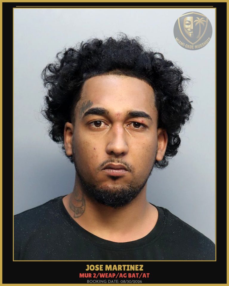 Martinez Jose Luis Arrested – MUR 2/WEAP/AG BAT/AT – Miami-Dade County (Unknown)