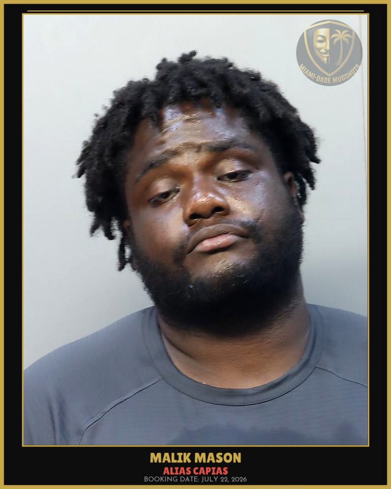 Mason Malik Jai Arrested – ALIAS CAPIAS – Miami-Dade County (July 22, 2026)