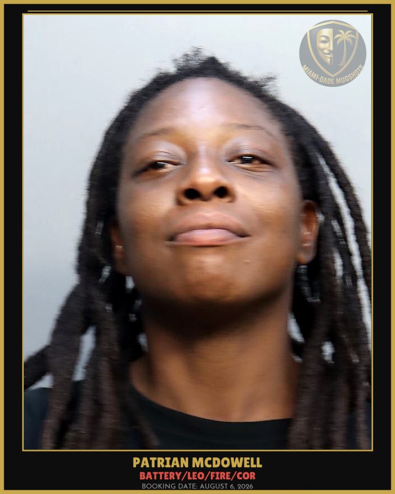 Mcdowell Patrian  Rose Arrested – BATTERY/LEO/FIRE/COR – Miami-Dade County (August 6, 2026)