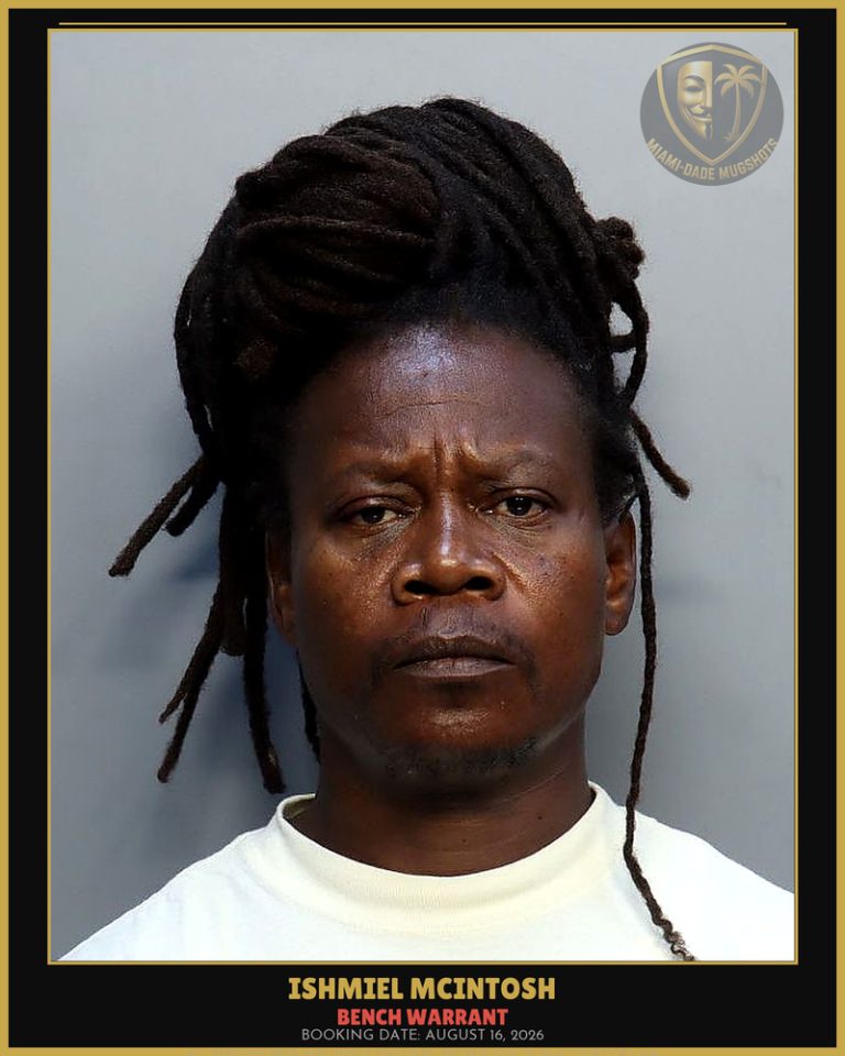 Mcintosh Ishmiel  Ahkeel Arrested – BENCH WARRANT – Miami-Dade County (August 16, 2026)
