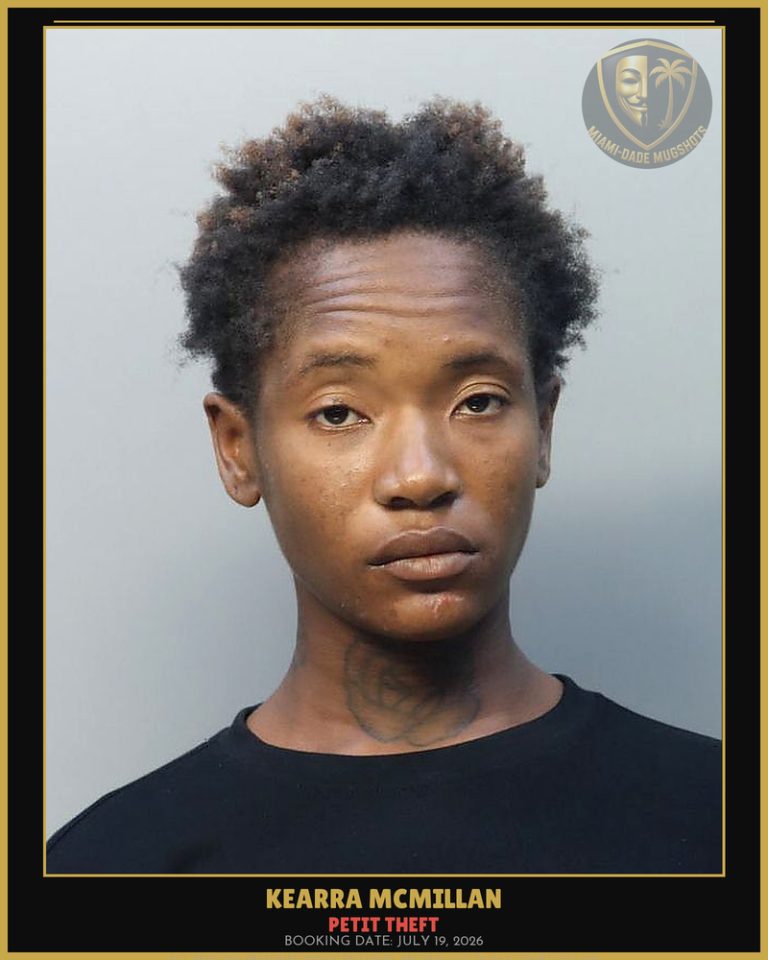 Mcmillan Kearra Arrested – PETIT THEFT – Miami-Dade County (July 19, 2026)