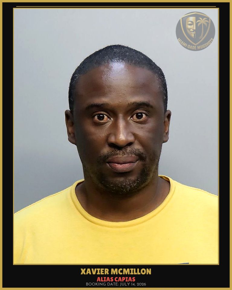 Mcmillon Xavier Jonathan Arrested – ALIAS CAPIAS – Miami-Dade County (July 14, 2026)