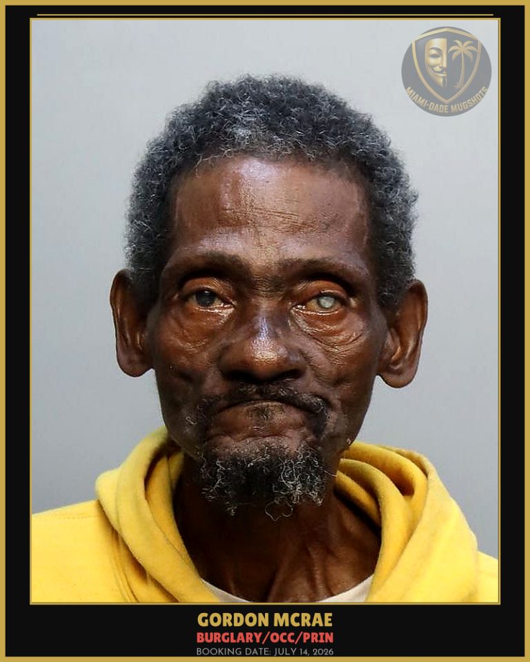 Mcrae Gordon Mike Arrested – BURGLARY/OCC/PRIN – Miami-Dade County (July 14, 2026)