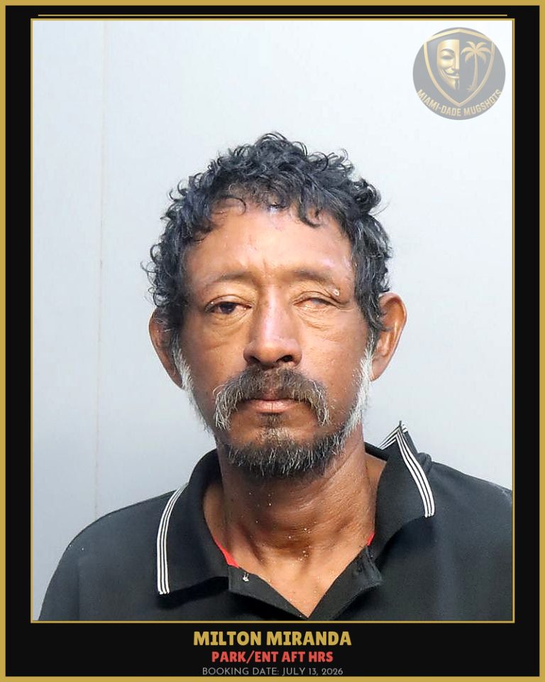 Miranda Milton Arrested – PARK/ENT AFT HRS – Miami-Dade County (July 13, 2026)