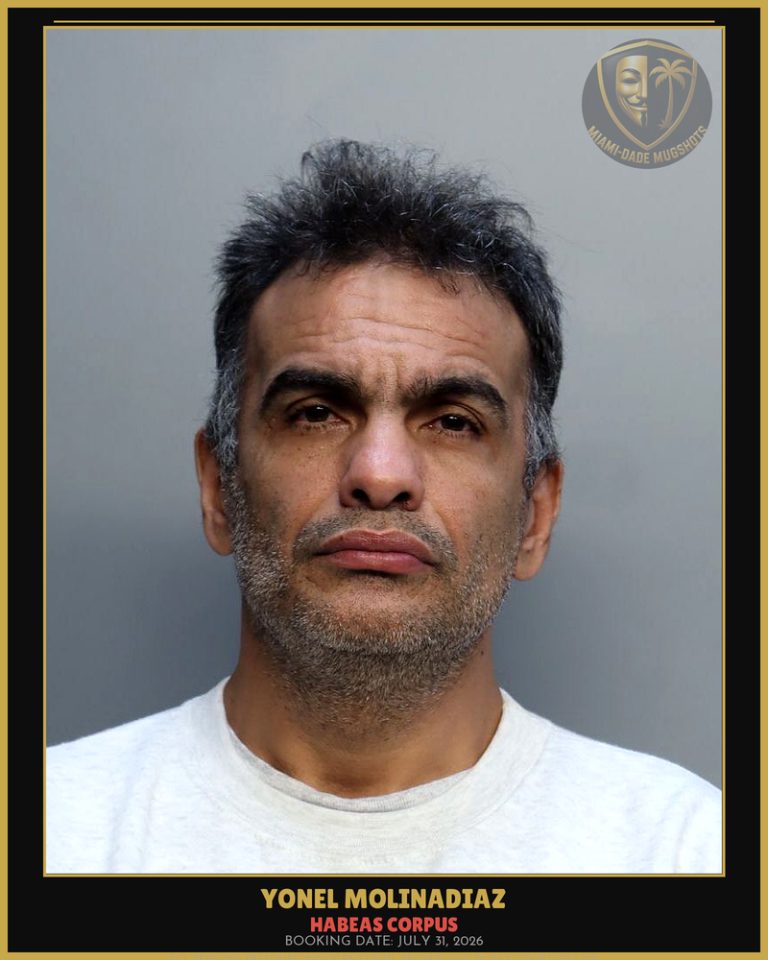 Molinadiaz Yonel  Rafael Arrested – HABEAS CORPUS – Miami-Dade County (July 31, 2026)