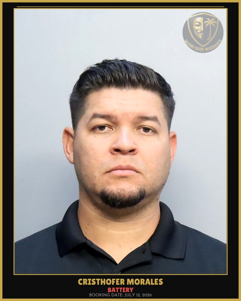 Morales Cristhofer  Miguel Arrested – BATTERY – Miami-Dade County (July 12, 2026)