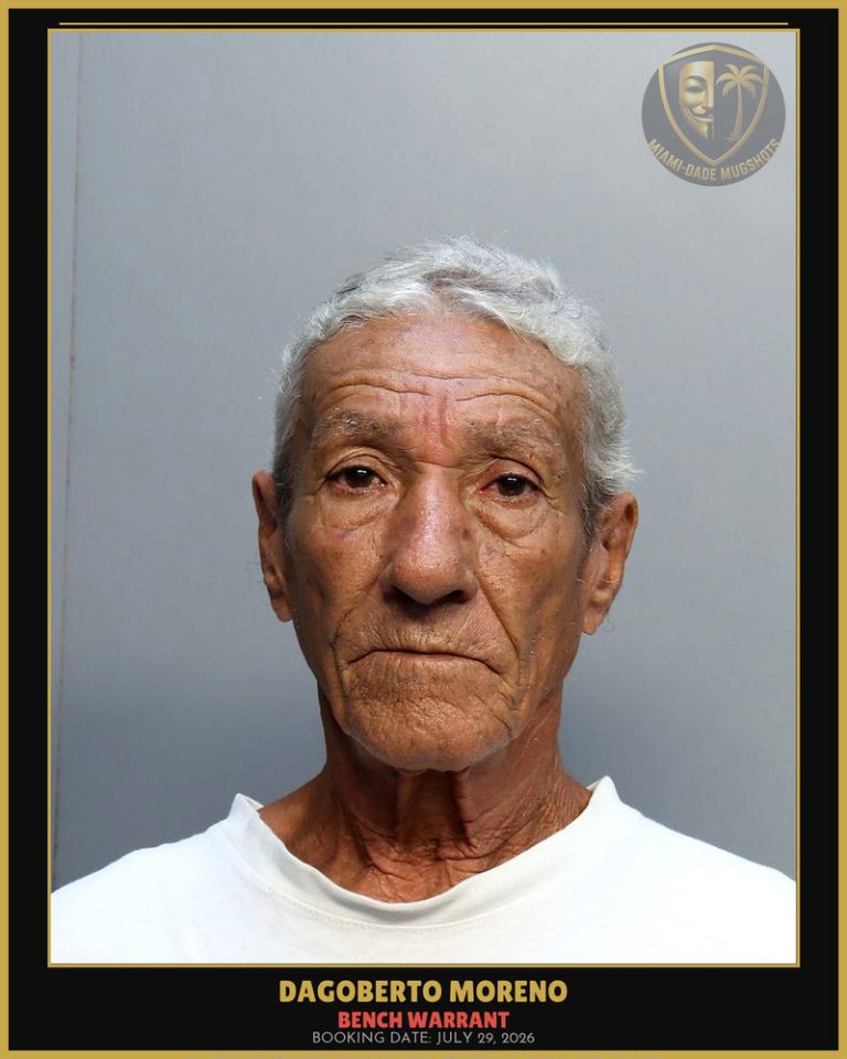 Moreno Dagoberto Arrested – BENCH WARRANT – Miami-Dade County (July 29, 2026)