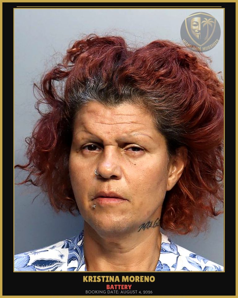 Moreno Kristina Arrested – BATTERY – Miami-Dade County (August 4, 2026)
