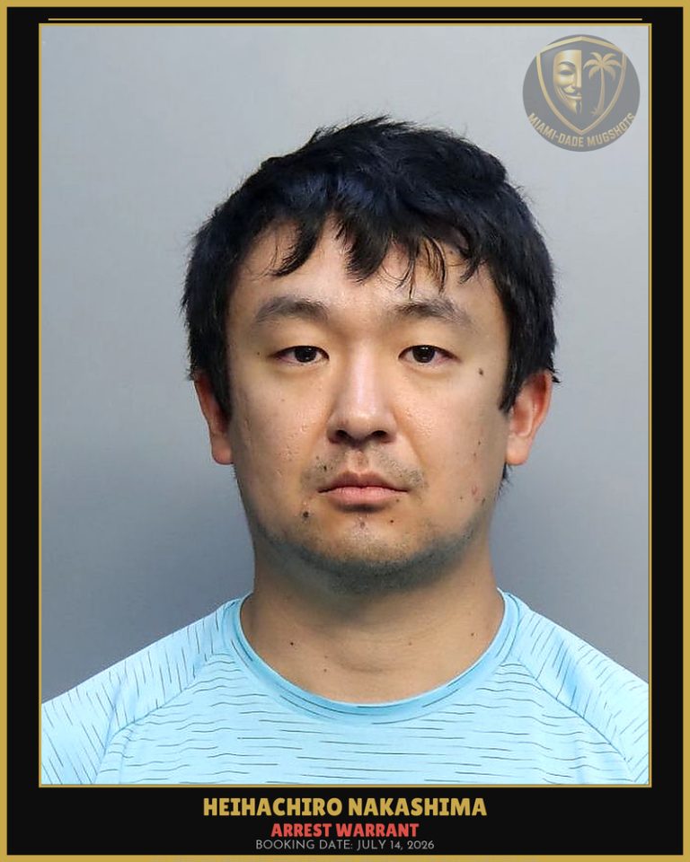 Nakashima Heihachiro Arrested – ARREST WARRANT – Miami-Dade County (July 14, 2026)