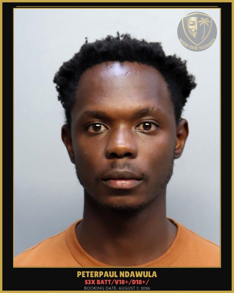 Ndawula Peterpaul Arrested – s3x BATT/V18+/D18+/ – Miami-Dade County (August 7, 2026)