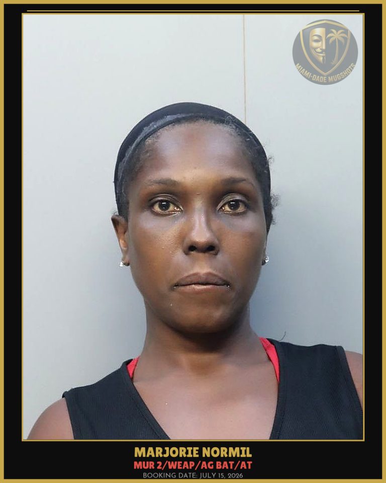 Normil Marjorie Arrested – MUR 2/WEAP/AG BAT/AT – Miami-Dade County (July 15, 2026)