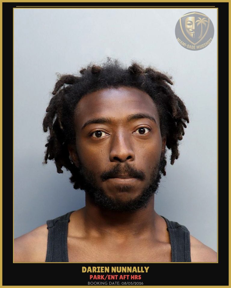 Nunnally Darien  Kendrick Arrested – PARK/ENT AFT HRS – Miami-Dade County (August 5, 2026)