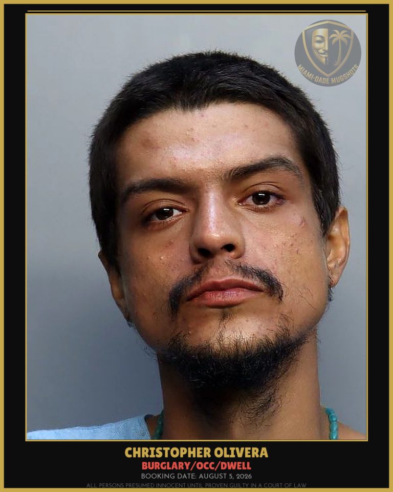 Olivera Christopher   James Arrested – BURGLARY/OCC/DWELL – Miami-Dade County (August 5, 2026)