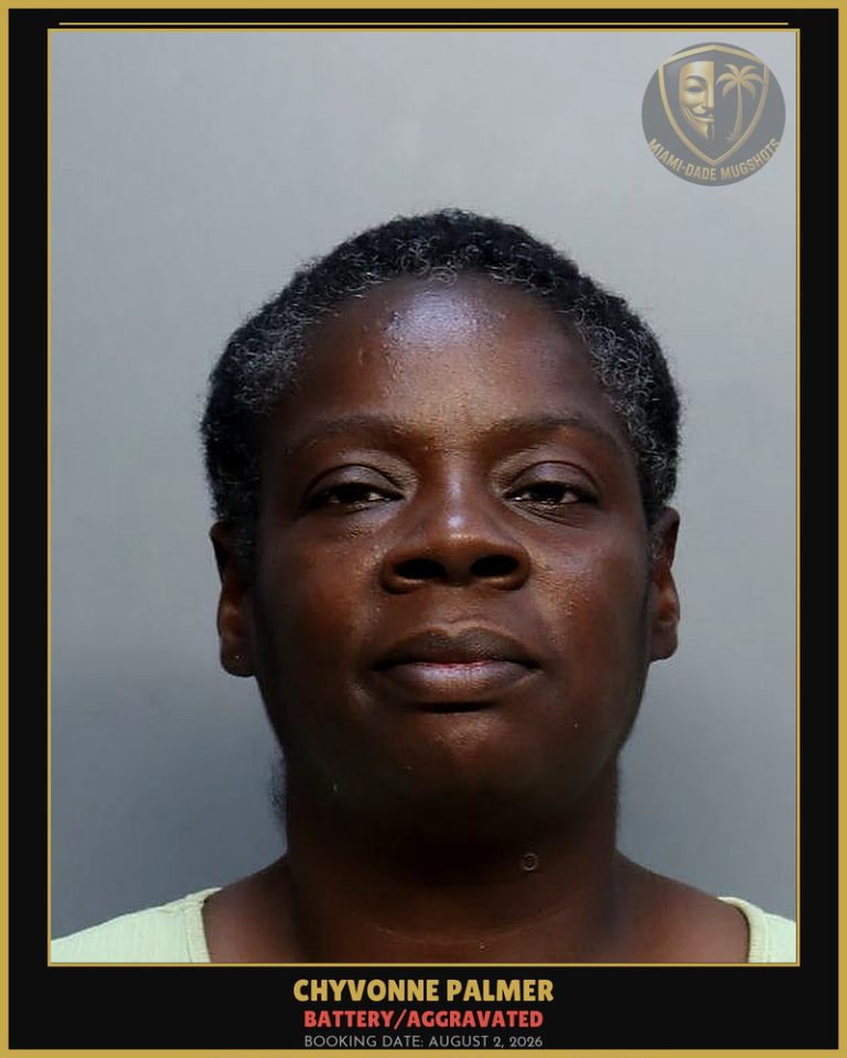 Palmer Chyvonne  Juanita Arrested – BATTERY/AGGRAVATED – Miami-Dade County (August 2, 2026)